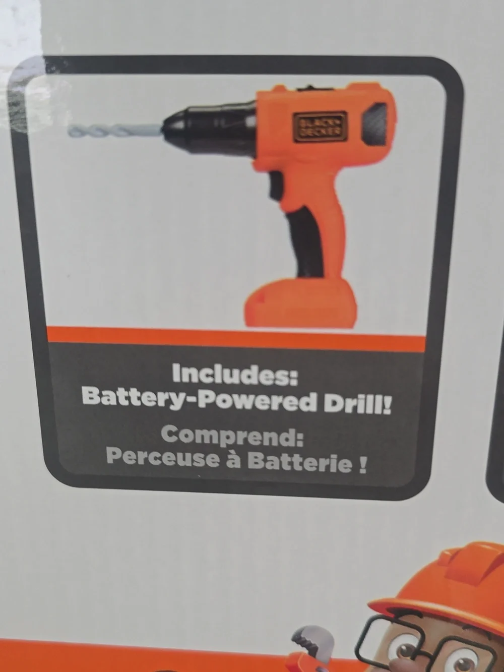 BLACK+DECKER Junior Tabletop Workbench - Orange and Black 40pcs New